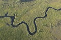 Chenal dans Delta de l'Okavango, Botswana