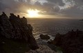 Pen-Hir Point at Sunset on the Crozon Peninsula. Brittany