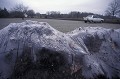 Spider Net covering the countryside. France