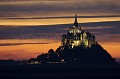 Vue nocturne du Mont Saint Michel