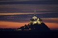 Vue nocturne du Mont Saint Michel