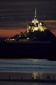 Vue nocturne du Mont Saint Michel