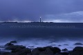 Paysage maritime nocturne - Phare de l'le Vierge.