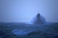 Tempete au Phare du Four la nuit