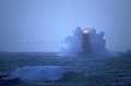 Tempete au Phare du Four la nuit