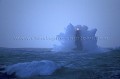 Tempete au Phare du Four la nuit