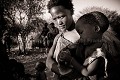 Bushman , mother and child.