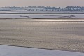 Baie du Mont Saint Michel sous la neige