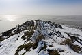 Bay of the Mont Saint Michel under snow