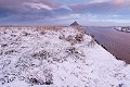 Le Mont St Michel sous la neige.