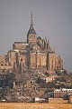 Le Mont St Michel sous la neige.