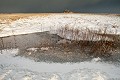 Mont Saint Michel Bay under Snow