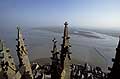 La Baie du Mont Saint Michel vue depuis la flche de l'Abbaye.