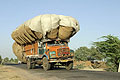 Cereals Carrier on a road of Rajasthan