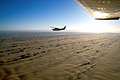 The Namib Desert from the sky.