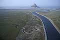 Le Mont Saint Michel et la rivire Le Couesnon