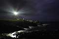 Le phare du Crac'h la nuit sur l'le d'Ouessant