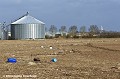 Cultures dans des polders dévastées par la tempête Xynthia à la pointe de l'Aiguillon. Vendée. France. Un mois après la tempête. Ici l'eau de mer a inondé les cultures pendant 3 semaines. L'eau a atteint plus d'un mètre de haut. Photo prise depuis la Dive (ile calcaire non inondée). Dive 
 France 
 Polder 
 Saint Michel en l'Herm 
 Vendée 
 Xynthia 
 agriculture 
 catastrophe 
 climat 
 climatique 
 cultures 
 inondations 
 littoral 
 mer 
 océan 
 tempète 