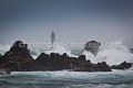 Le phare de la Jument sous un coup de vent. Pointe de Pern. Ile d'Ouessant. Bretagne. France. Bretagne 
 Brittany 
 Côtes 
 Finistère 
 France 
 Iroise 
 Ouessant 
 coast 
 island 
 littoral 
 mer 
 mer d'Iroise 
 sea 
 shore 
 île 
 îles 