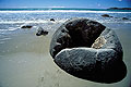  géologie Nouvelle Zélande littoral marée basse plage curiosité boule rochers 