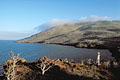  île Rabida Galapagos archipel paysage Equateur rouge sable terre 