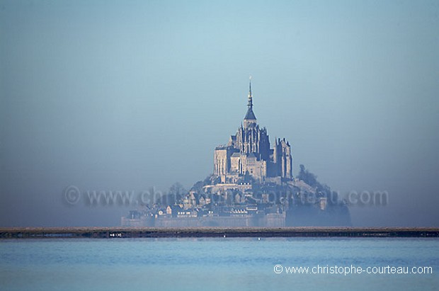 The Mont Saint Michel in the Mist - Winter Time
