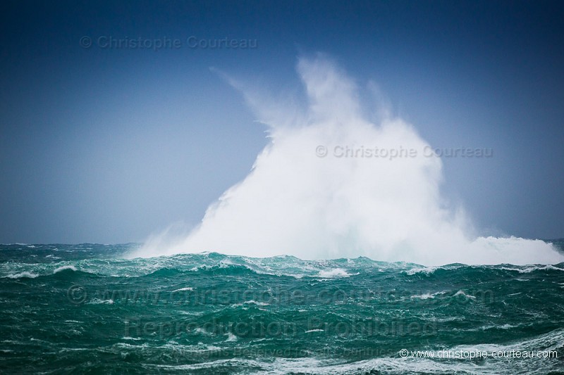 The Four Lighthouse in Storm