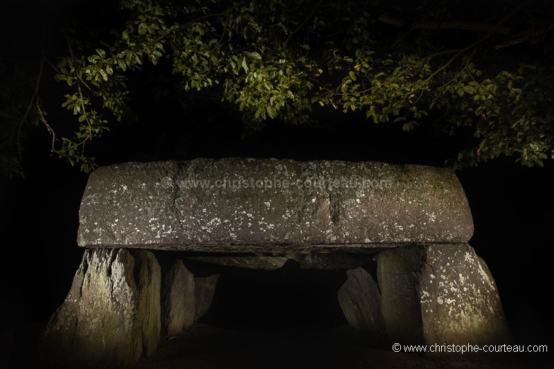 Roche aux Fees at Night