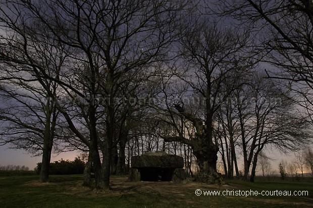 Dolmen de la Roche aux Fées la nuit