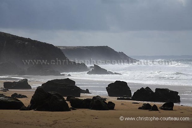 Storm at Quiberon Peninsula.