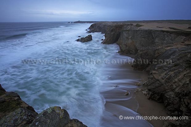 Coup de vent sur la cte sauvage de la presqu'le de Quiberon.