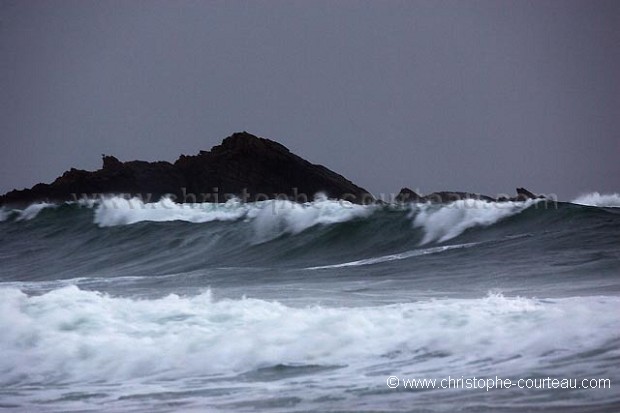 Vagues de tempte sur la Cte sauvage de Quiberon