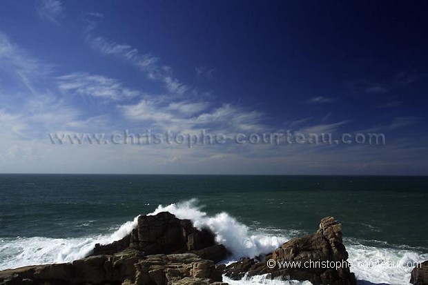 Coup de vent sur la cte sauvage de la presqu'le de Quiberon.