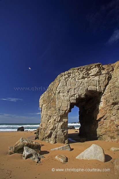 Natural Arch at Port BLanc. Quiberon Peninsula.
