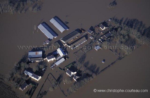 Farm under the Flood. Brittany.