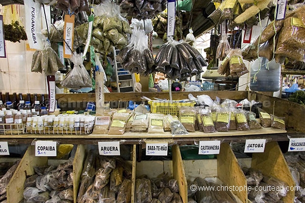 Marché aux plantes médicinales de Manaus