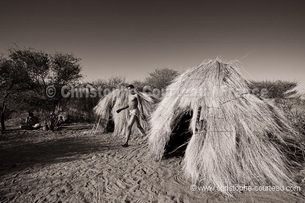 Huttes de Bushmen