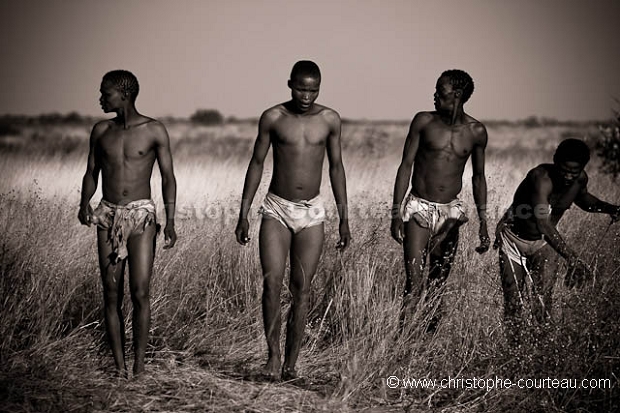 Bushmen hunters of Botswana