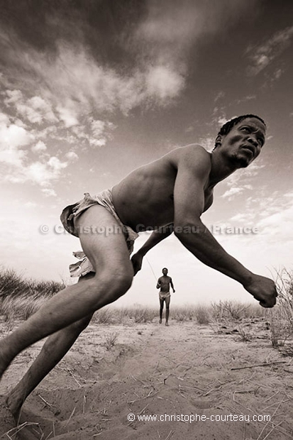 Bushmen Playing Traditionnal Games