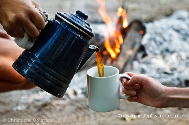 Coffee Time before going on Game Drive.