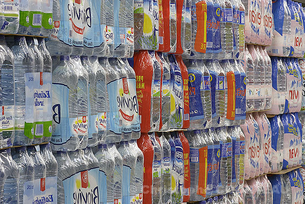 Mineral Water in Super-Market