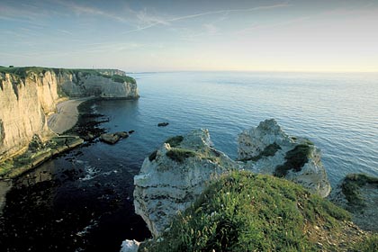 Normandie / Falaises calcaires d'Etretat