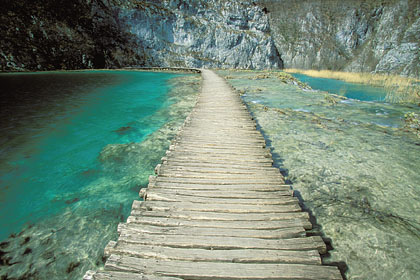 Lac d'eau pure et cristalline / Croatie