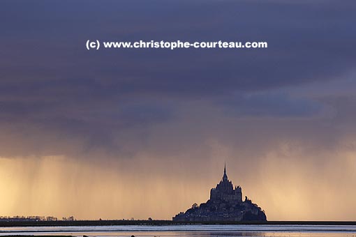 Thunder Storm on the Mount Saint Michel