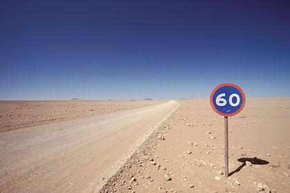 Piste dans le dsert du Namib