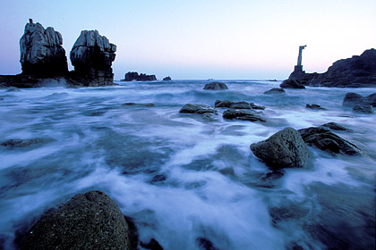 Pern Point at dusk. Flood-Tide