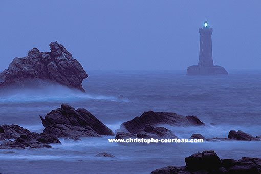 The Four Lighthouse at dusk