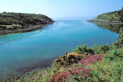 Embouchure de la Ria de Merrien. Finistère sud