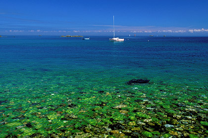 Low tide on the seashore of Sein Island